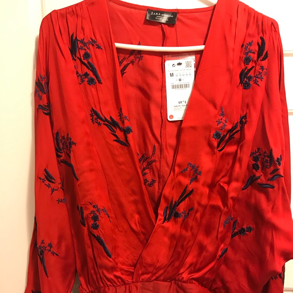 Zara Long Sleeve Bodysuit.